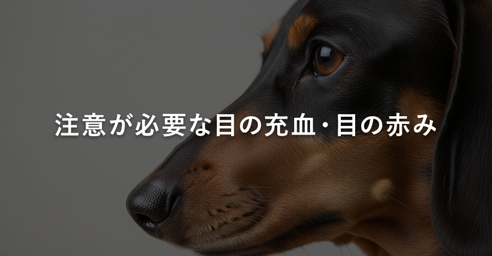 犬の目の充血・赤みで考えられる病気とは？